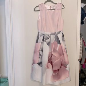 Ted Baker sleeveless tea length dress, size 3